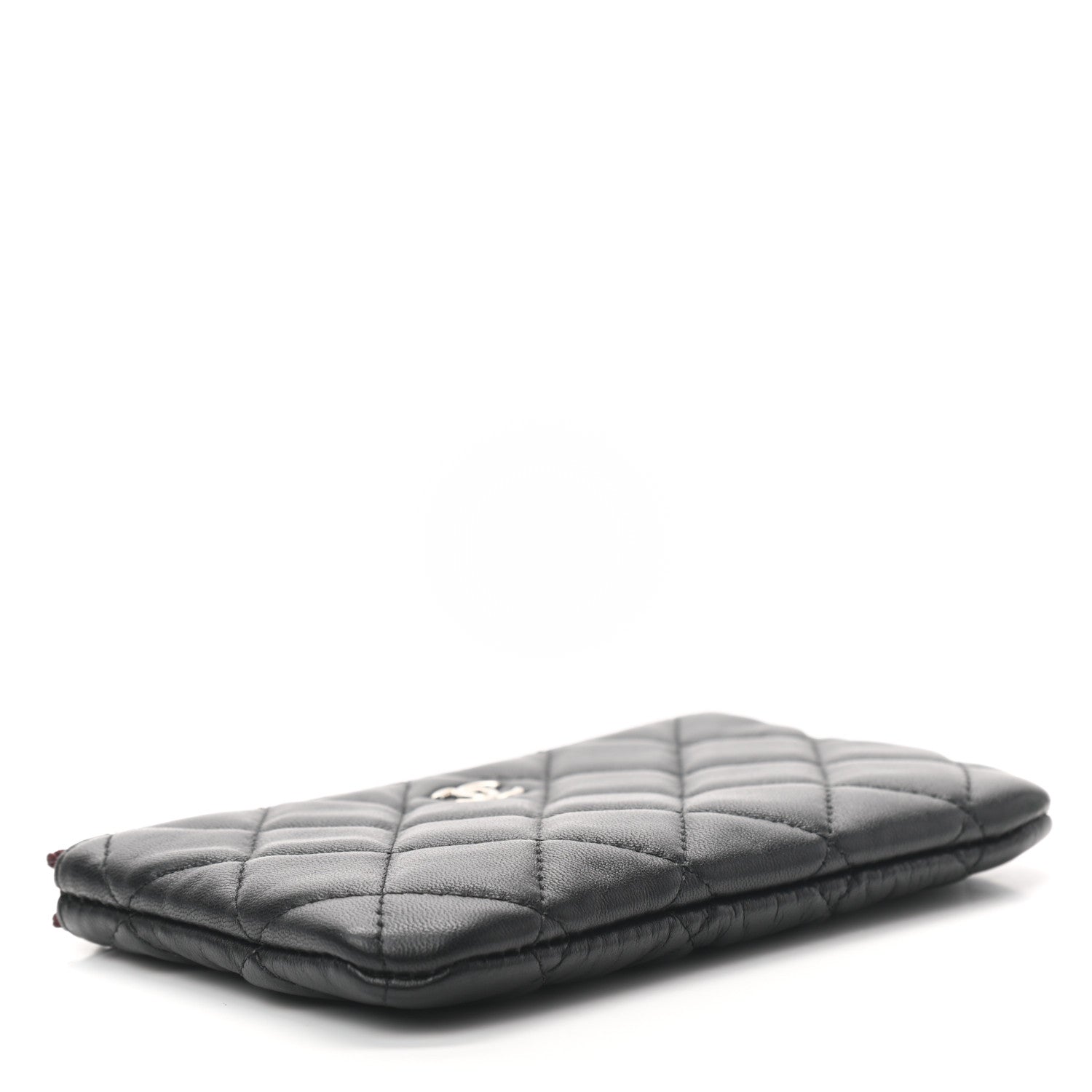 Chanel Lambskin Quilted Small Cosmetic Case Black 4 of 7