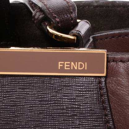 Fendi Vitello Elite Flamingo Regular 2Jours Tote Moro Marrone Nocciola 13 of 13