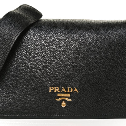 Prada Vitello Phenix Crossbody Bag Black 9 of 12