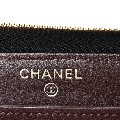 Chanel Caviar Quilted Large Gusset Zip Around Wallet Black 6 of 8