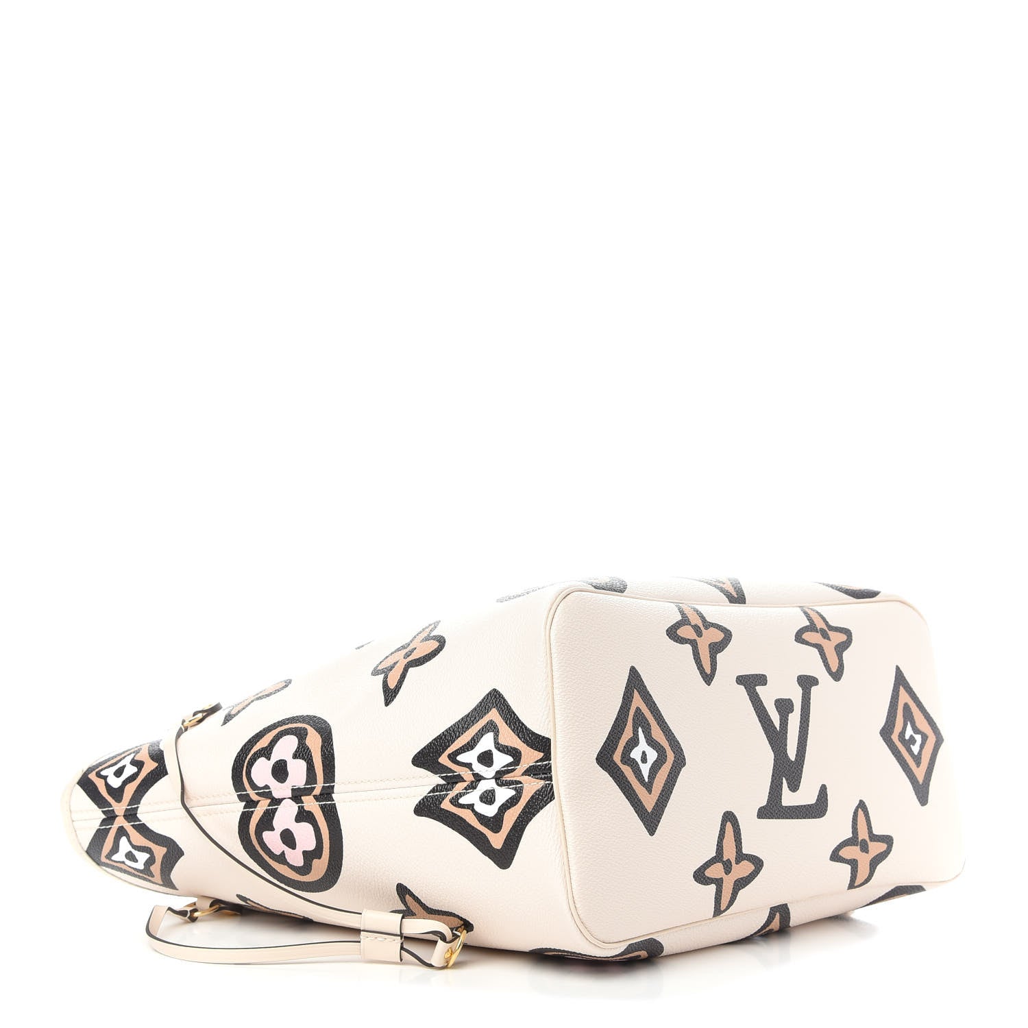 Louis Vuitton Monogram Giant Wild At Heart Neverfull MM Creme 5 of 9