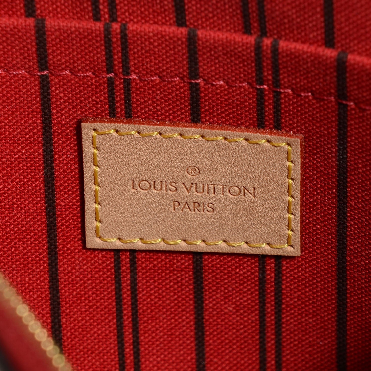 Louis Vuitton Monogram Neverfull MM GM Pochette Cherry 6 of 8