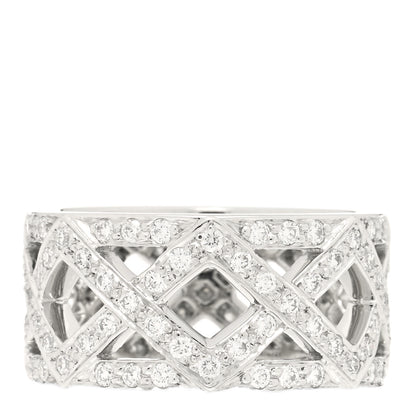 Tiffany Platinum Diamond Legacy Celebration Braided Band Ring 46 3.75 1 of 3