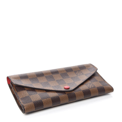 Louis Vuitton Damier Ebene Josephine Wallet Red 4 of 9