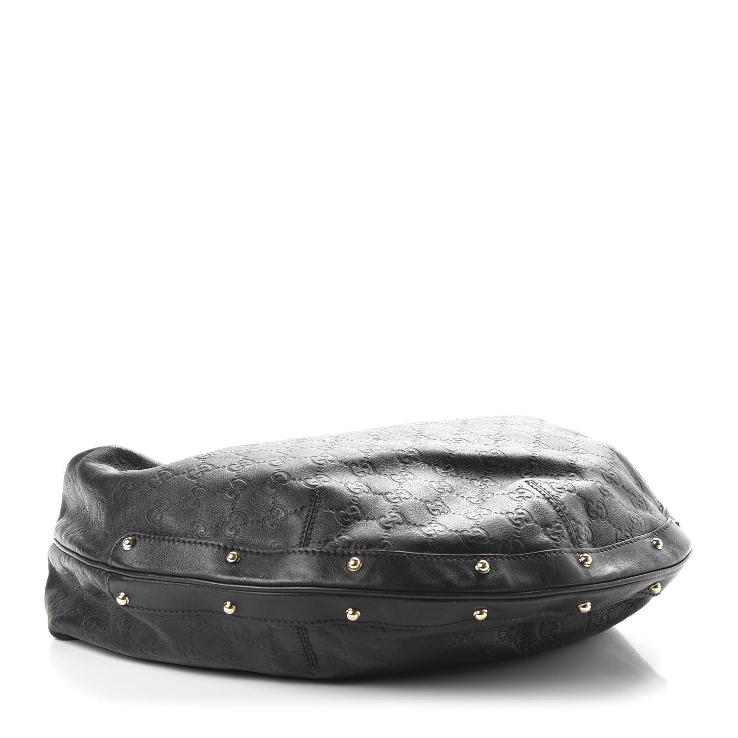 Guccissima Large Biba Hobo Black