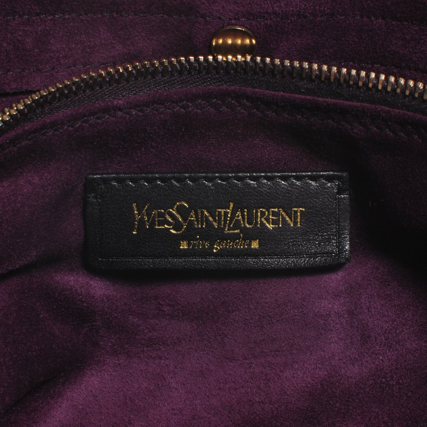 Suede Crocodile Embossed Large Muse Two Purple