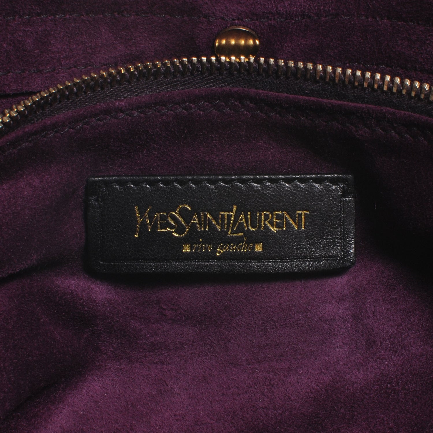 Saint Laurent Suede Crocodile Embossed Large Muse Two Purple 6 of 7