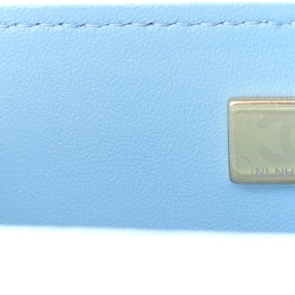 Chanel Lambskin Quilted Mini Rectangular Flap Light Blue 7 of 11