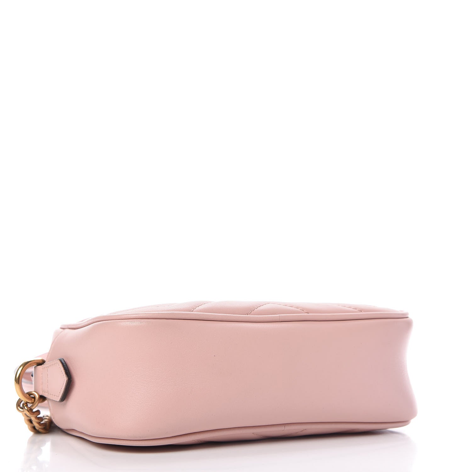Gucci Calfskin Matelasse Mini GG Marmont Chain Shoulder Bag Perfect Pink 4 of 12