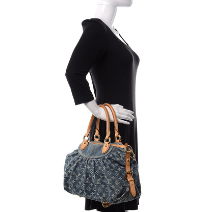 Louis Vuitton Denim Neo Cabby MM Blue 3 of 13