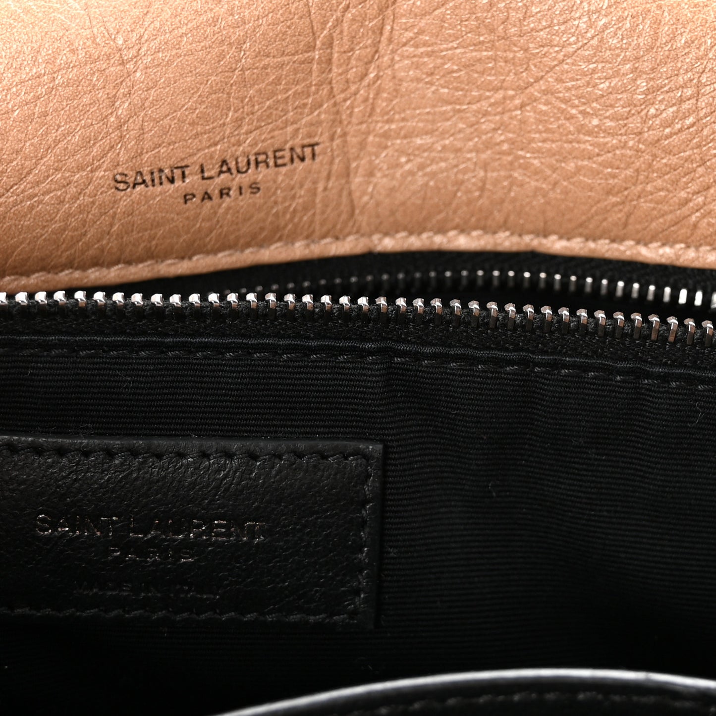 Crinkled Calfskin Matelasse Monogram Medium Niki Chain Satchel Light Taupe