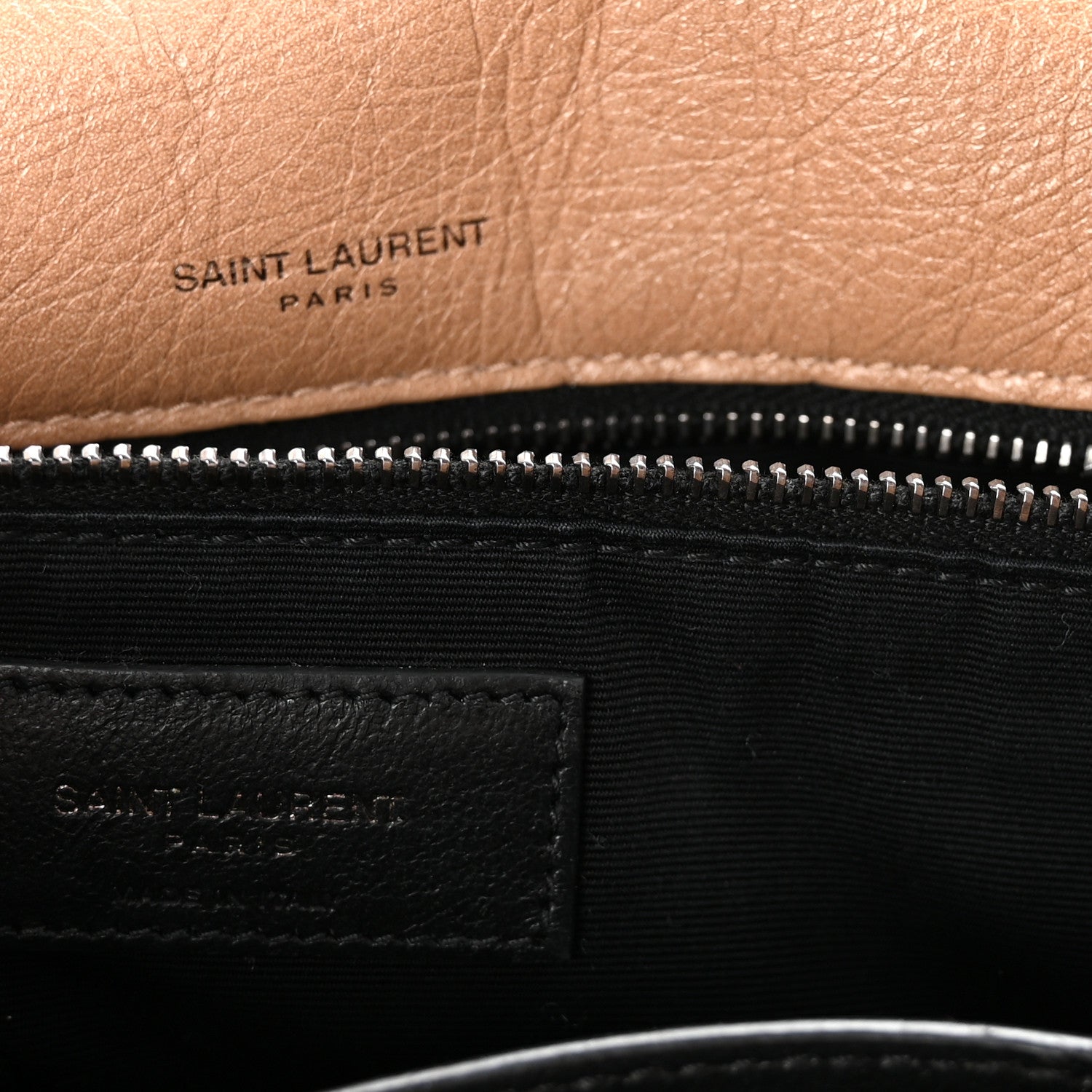 Saint Laurent Crinkled Calfskin Matelasse Monogram Medium Niki Chain Satchel Light Taupe 6 of 9