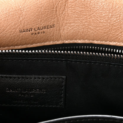 Saint Laurent Crinkled Calfskin Matelasse Monogram Medium Niki Chain Satchel Light Taupe 6 of 9