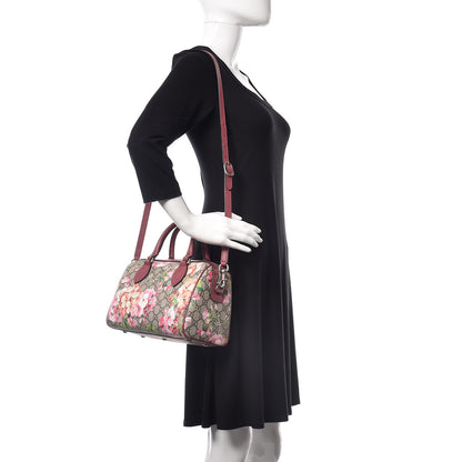 Gucci GG Supreme Monogram Blooms Small Boston Beige Multicolor Dry Rose 2 of 9