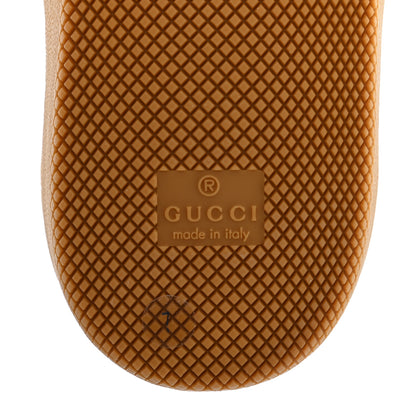 Gucci Calfskin Suede Web Mens G74 Sneakers 7 Ardesia Black New Mystic White 6 of 10