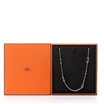 Hermes Sterling Silver Farandole Necklace 80 5 of 5