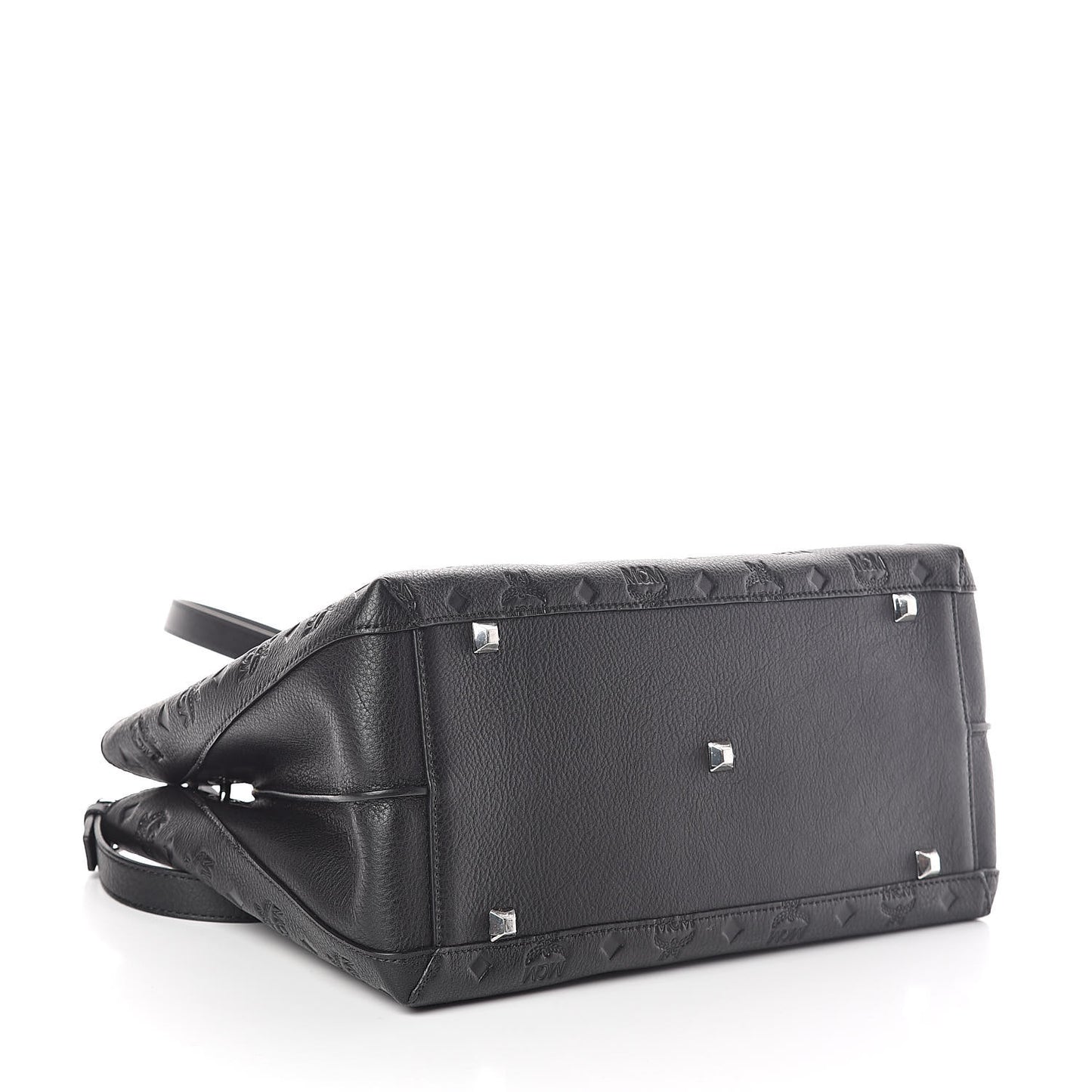 Calfskin Ottomar Monogram Large Essential Tote Black