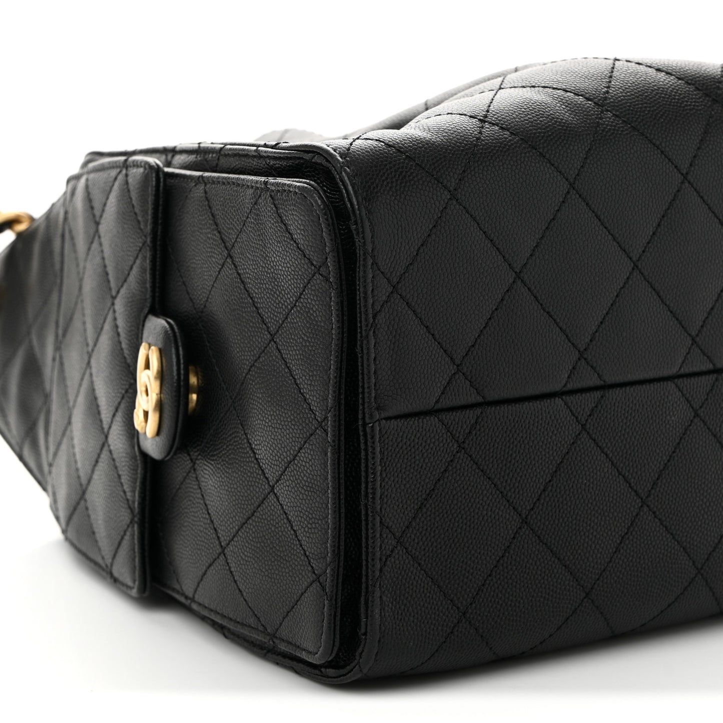 Caviar Quilted Small Chanel 25 Handbag Black
