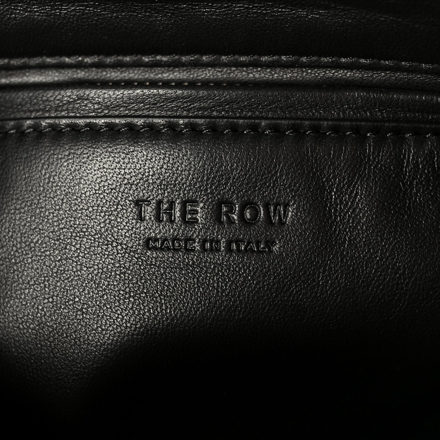 Grained Calfskin Annie E/W Crossbody Bag Smoked Taupe