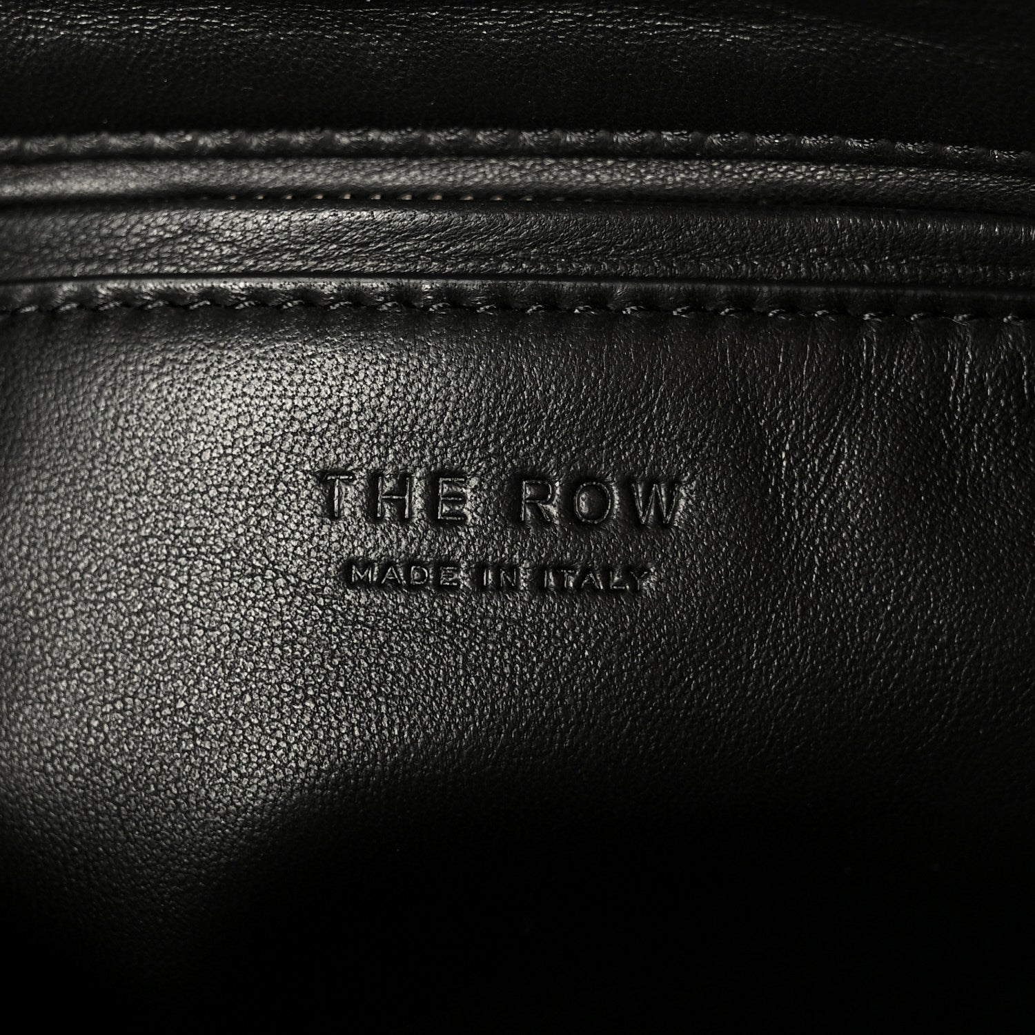 The Row Grained Calfskin Annie E/W Crossbody Bag Smoked Taupe 6 of 10