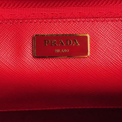Prada Saffiano Lux Large Tote Fuoco 6 of 10