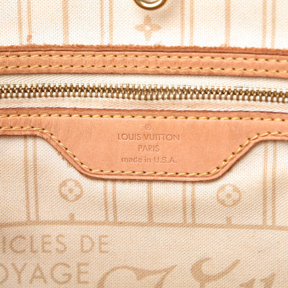 Louis Vuitton Damier Azur Neverfull MM 6 of 20