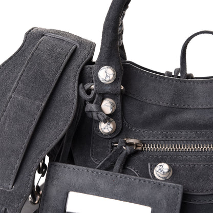 Balenciaga Baby Daim Suede Marble Hardware Mini City Grey 9 of 9