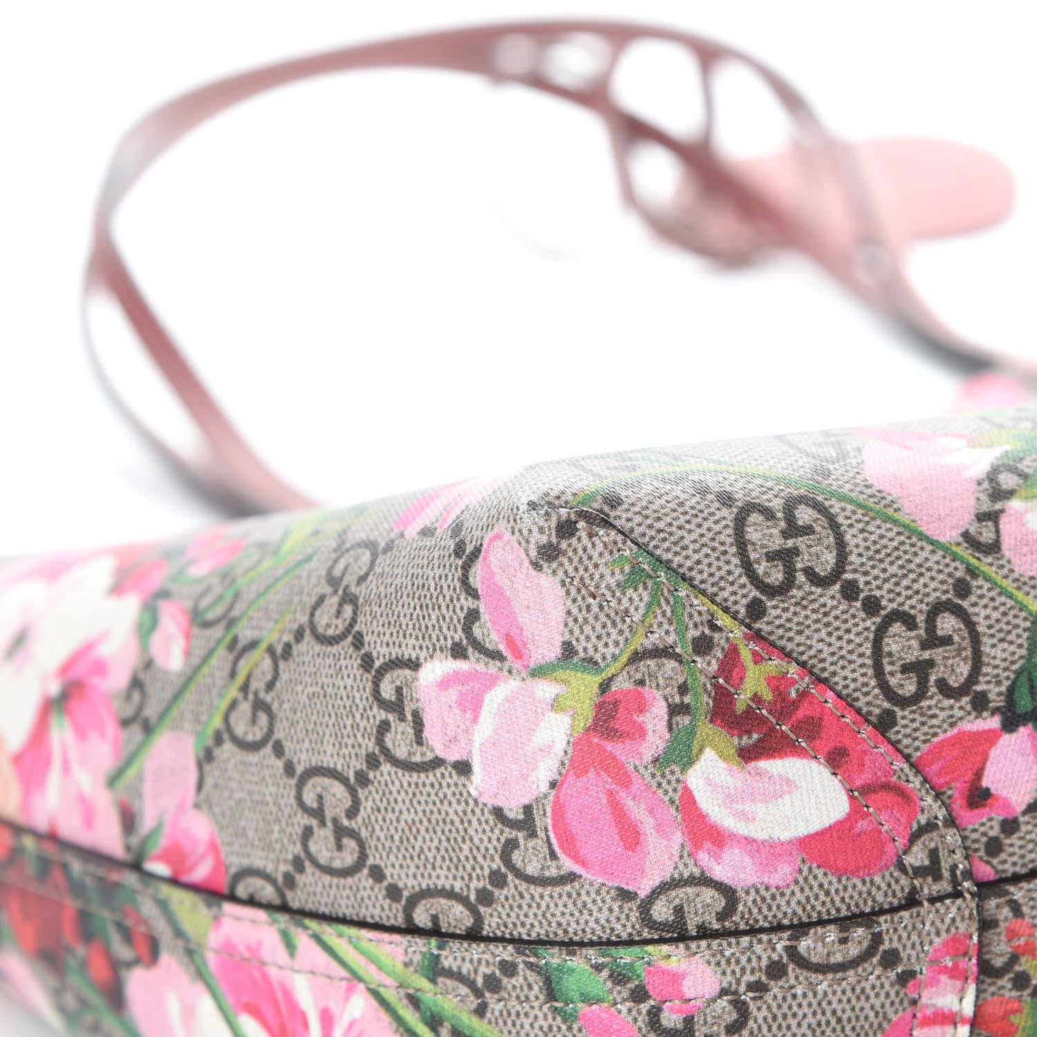 Gucci GG Supreme Monogram Blooms Medium Reversible Tote Beige Multicolor Dry Rose 14 of 18