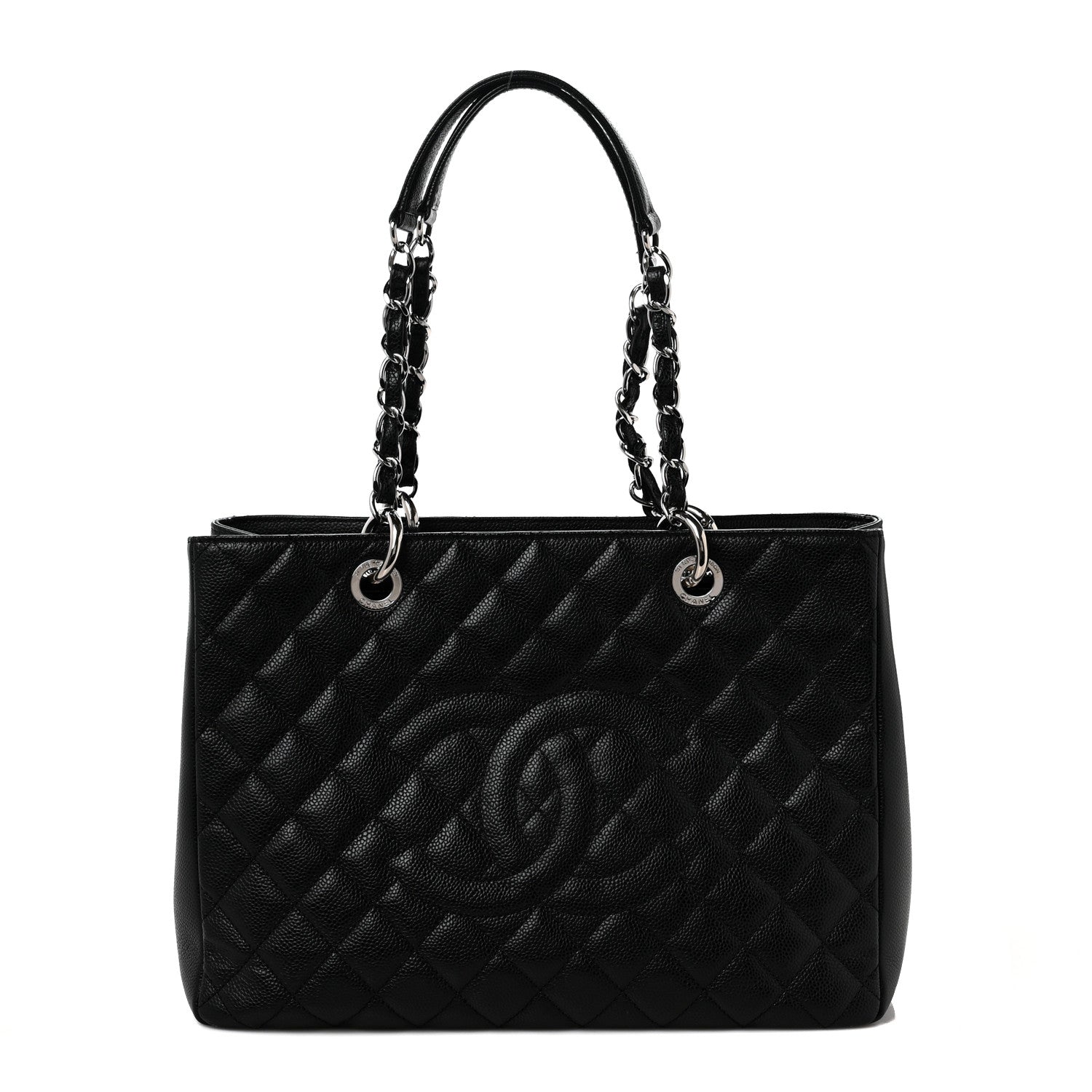 Chanel Caviar Quilted Grand Shopping Tote GST Black 1 of 9