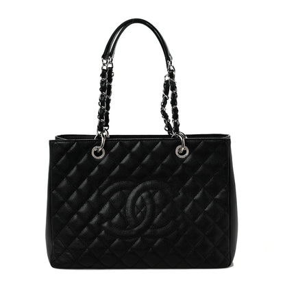 Chanel Caviar Quilted Grand Shopping Tote GST Black 1 of 9