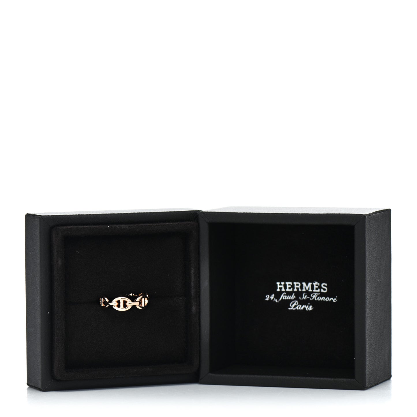 18K Rose Gold PM Chaine D'Ancre Enchainee Ring 52 6