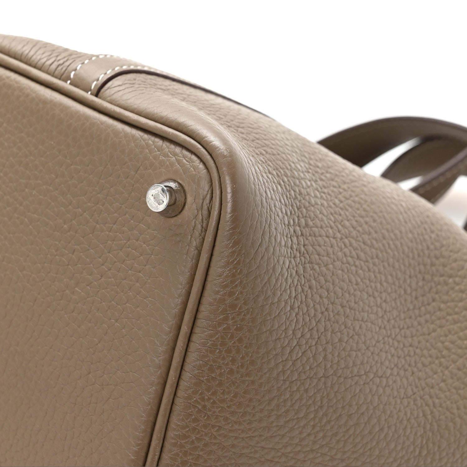 Hermes Taurillon Clemence Picotin Lock 18 PM Etoupe 10 of 13