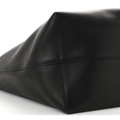 The Row Polished Saddle Calfskin Large N/S Park Tote Black 9 of 10