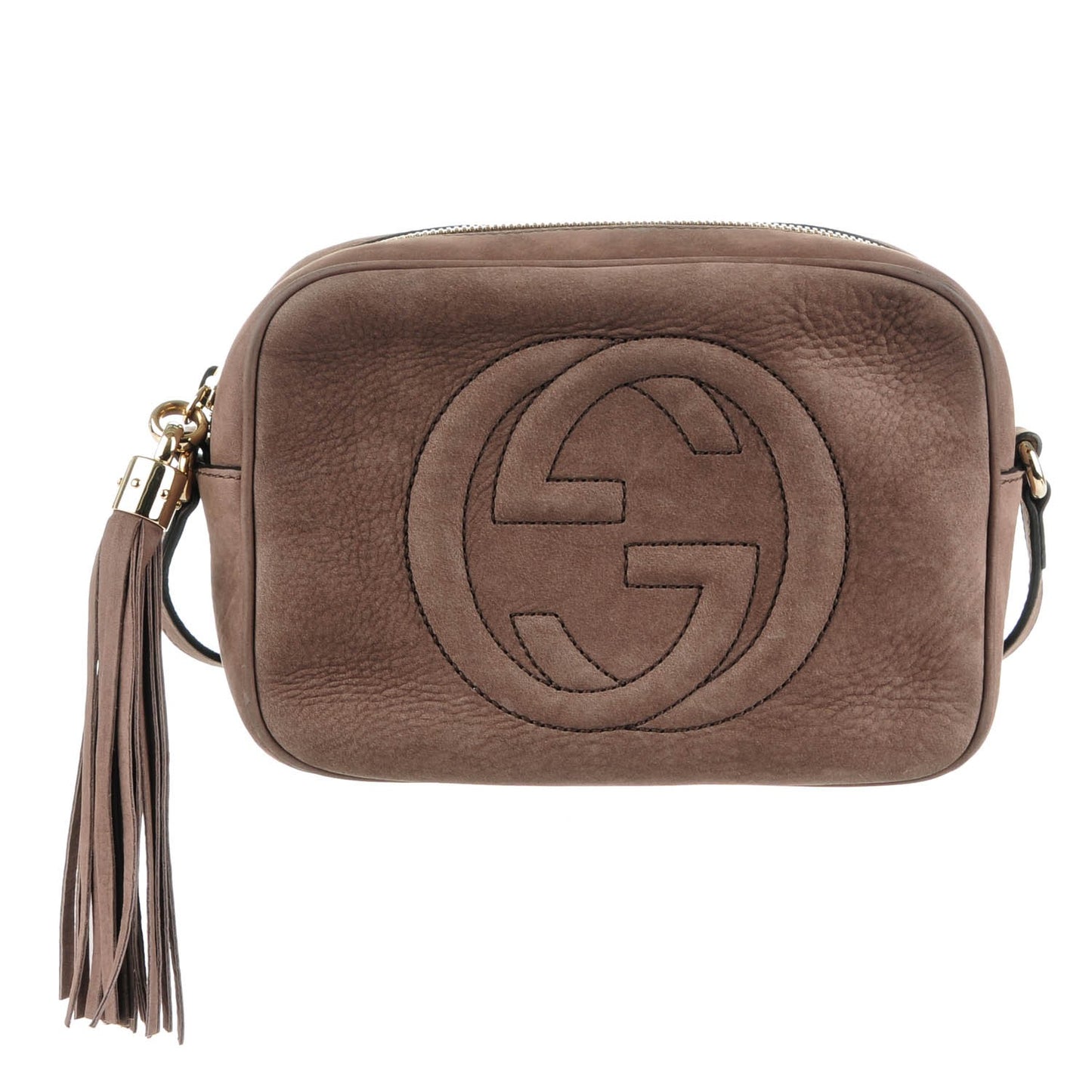 Vitello Range Small Soho Disco Bag Grey Field