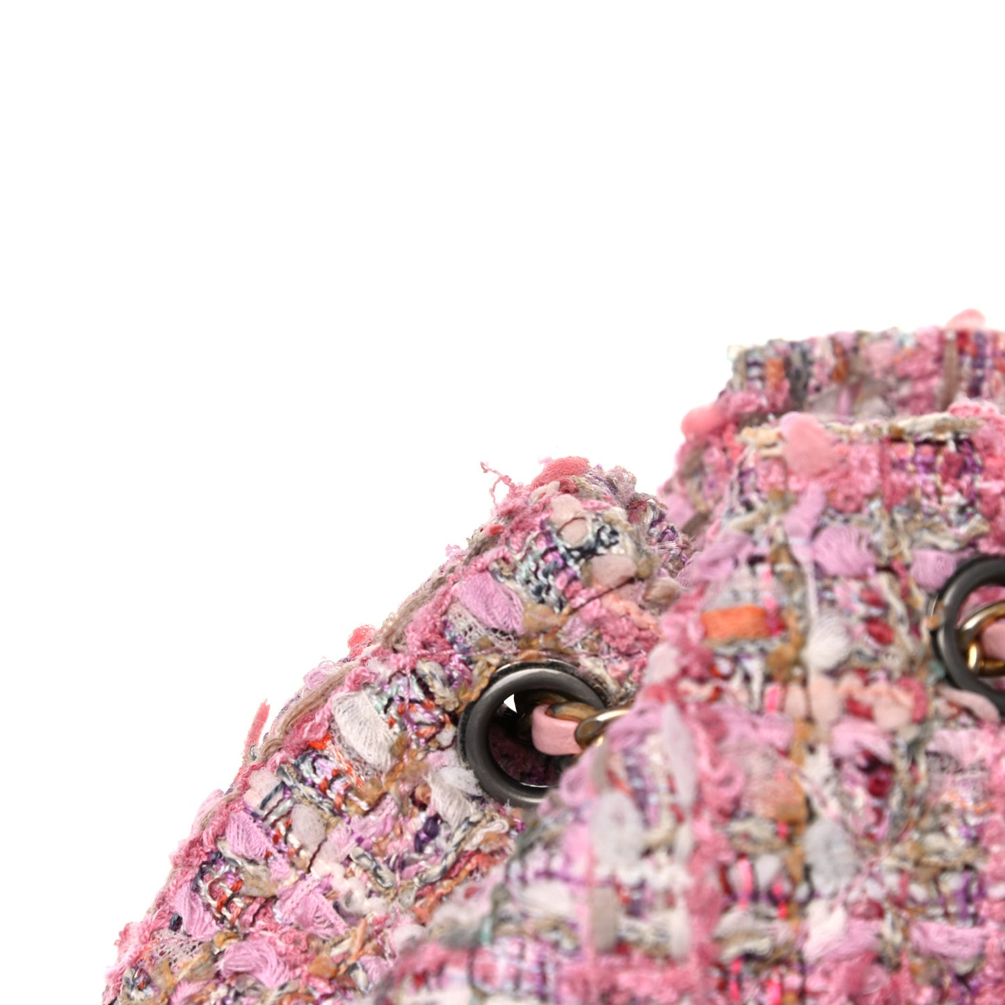 Tweed Calfskin Quilted Gabrielle Backpack Pink