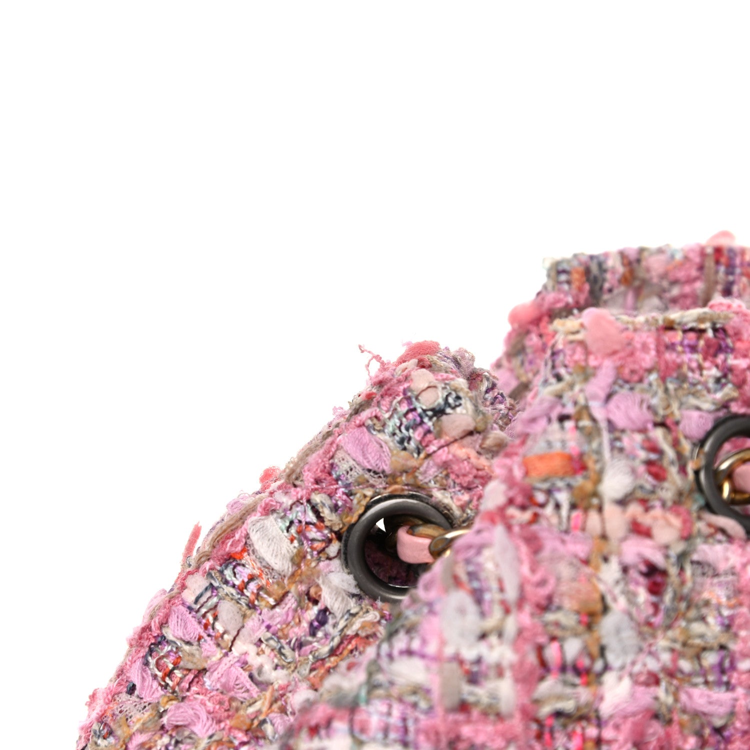 Chanel Tweed Calfskin Quilted Gabrielle Backpack Pink 11 of 14