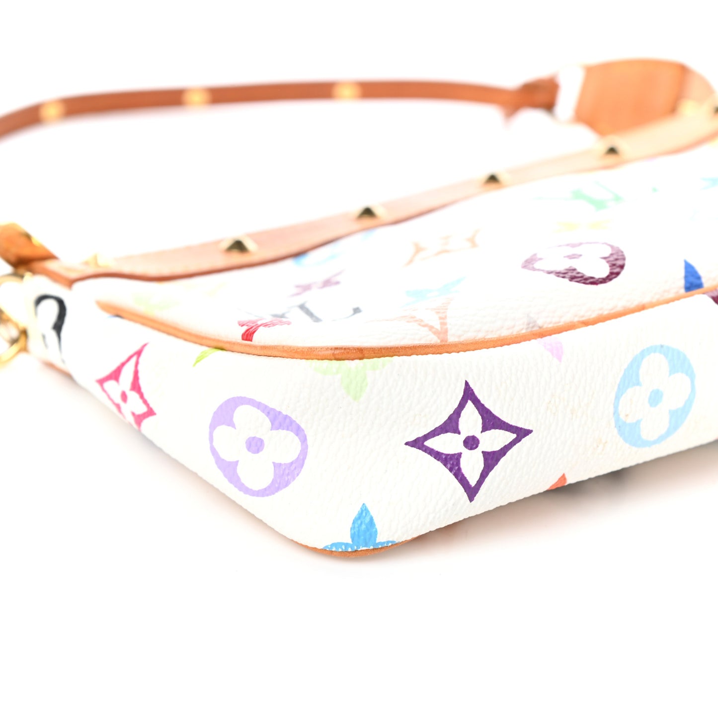 Monogram Multicolor Pochette Accessories White