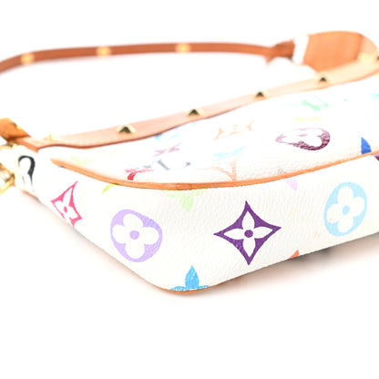 Louis Vuitton Monogram Multicolor Pochette Accessories White 8 of 9