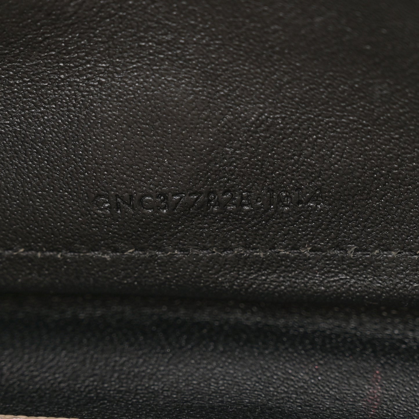 Grain De Poudre Matelasse Chevron Monogram Chain Wallet Dark Beige
