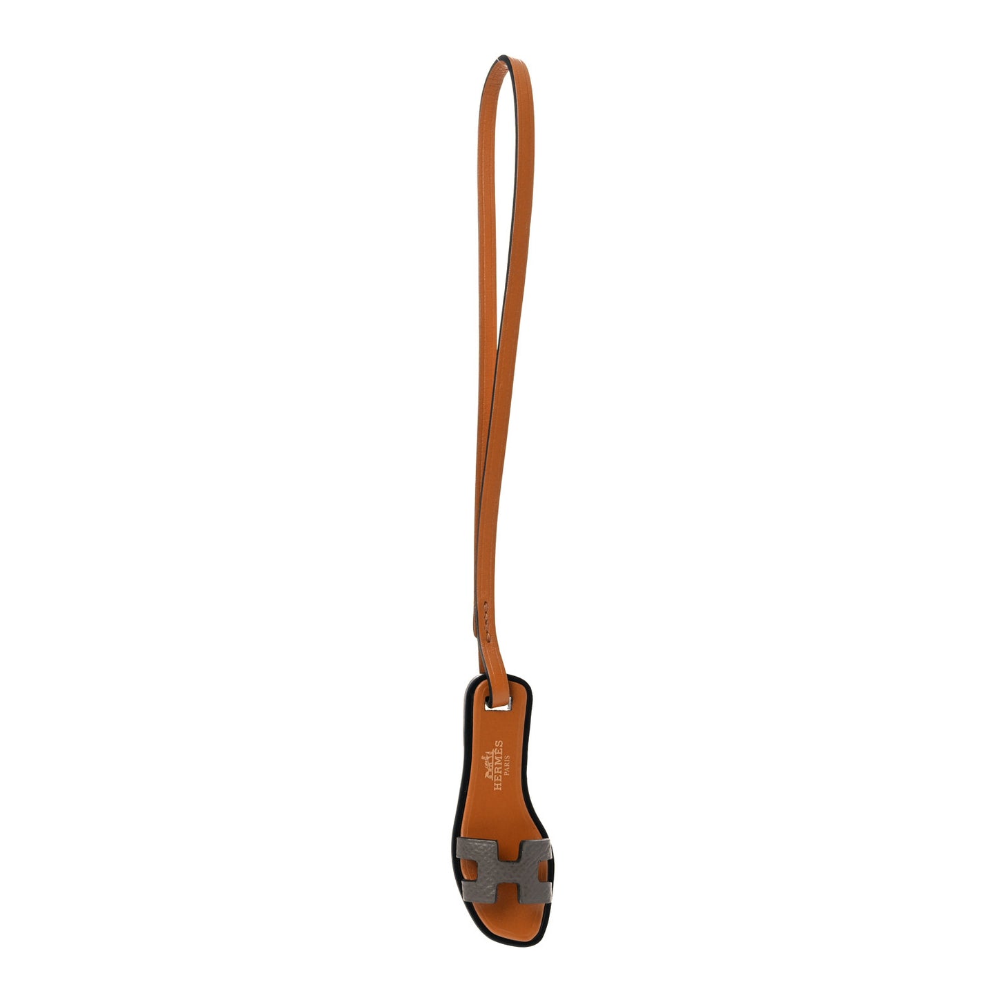 Epsom Butler Calfskin Hunter Oran Nano Bag Charm Etoupe