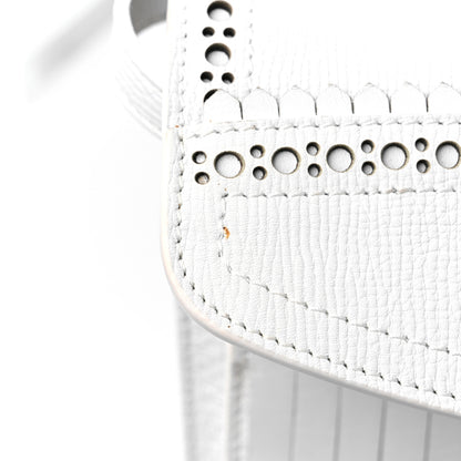 Burberry Grainy Calfskin Broguing Tassel Small Macken Crossbody Bag Chalk White 14 of 14