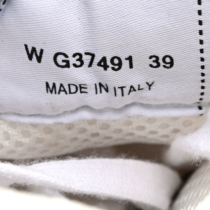 Chanel Calfskin Mesh Lycra Suede Womens Logo Sneakers 39 White 7 of 9