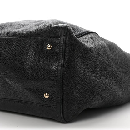 Gucci Pebbled Calfskin Large Soho Shoulder Bag Black 9 of 11