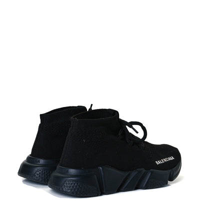 Balenciaga Knit Womens Speed Lace Up Sneakers 36 Black 4 of 8