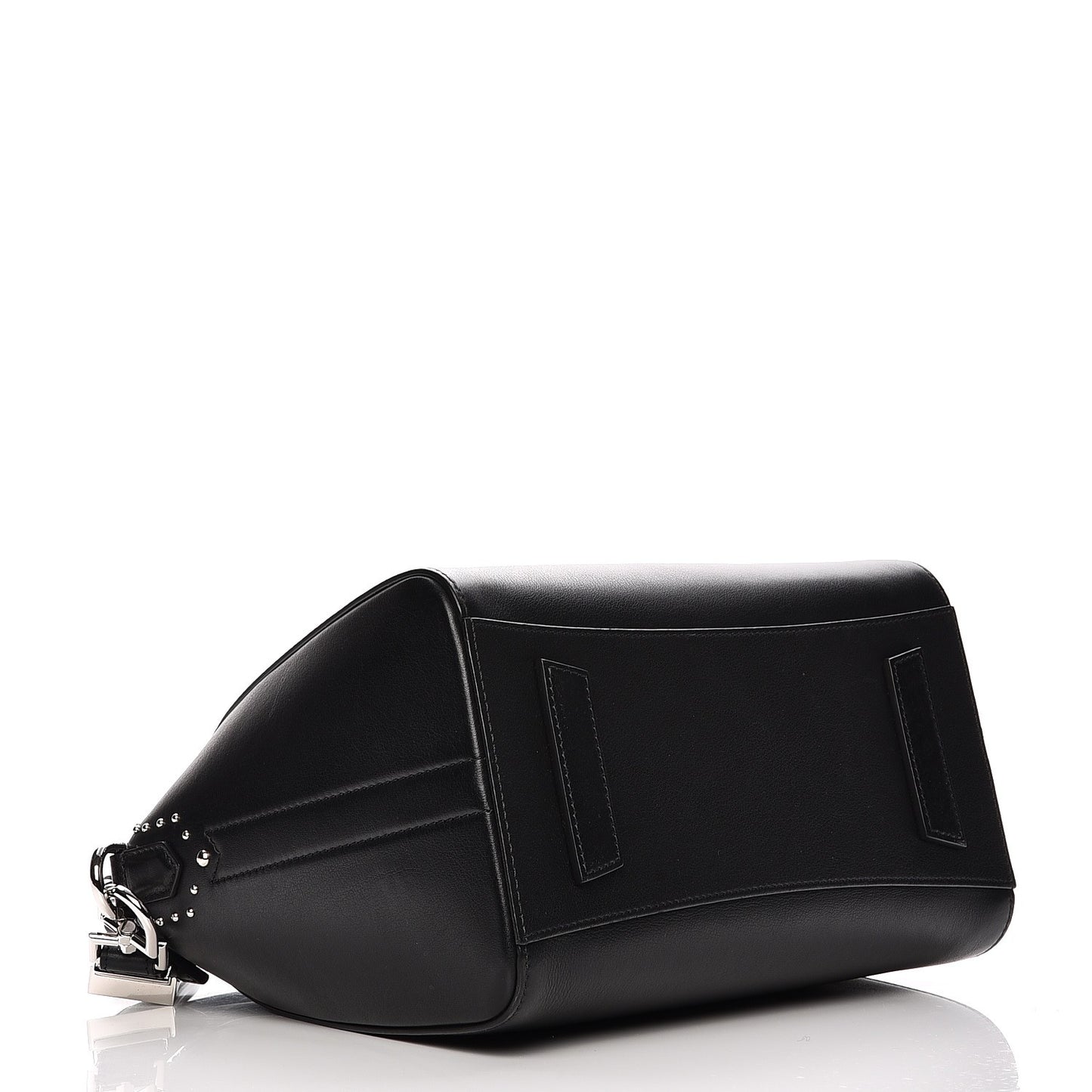 Smooth Calfskin Small Studded Antigona Black