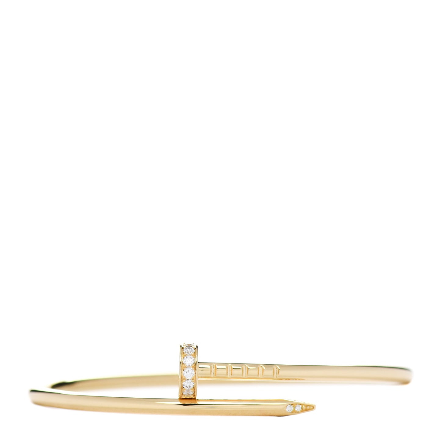 18K Yellow Gold Diamond Small Juste Un Clou Bracelet 14