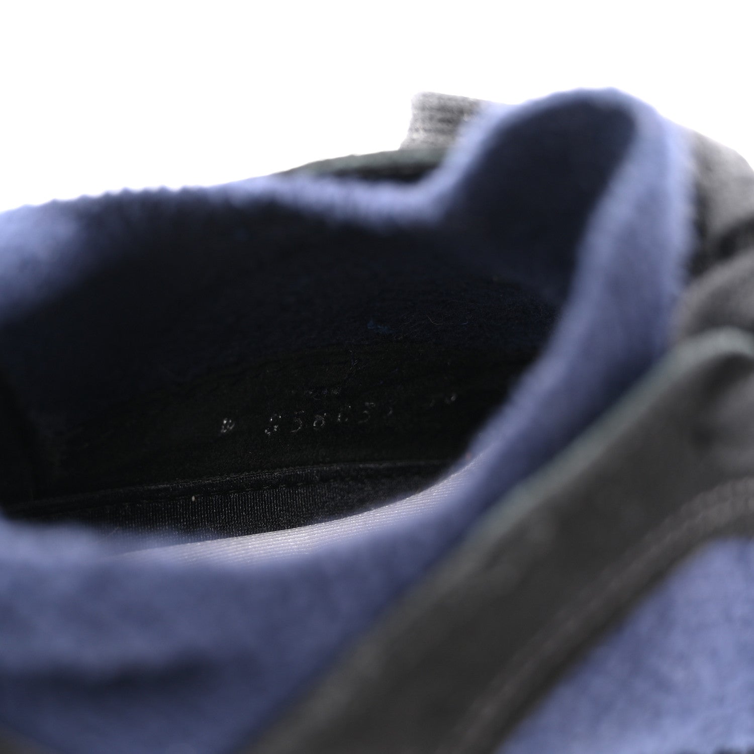 Chanel Knit Fabric Suede Calfskin Womens CC Sneakers 36 Navy Black 8 of 8