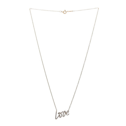 Tiffany 18K Rose Gold Diamond Small Paloma's Graffiti Love Pendant Necklace 3 of 6