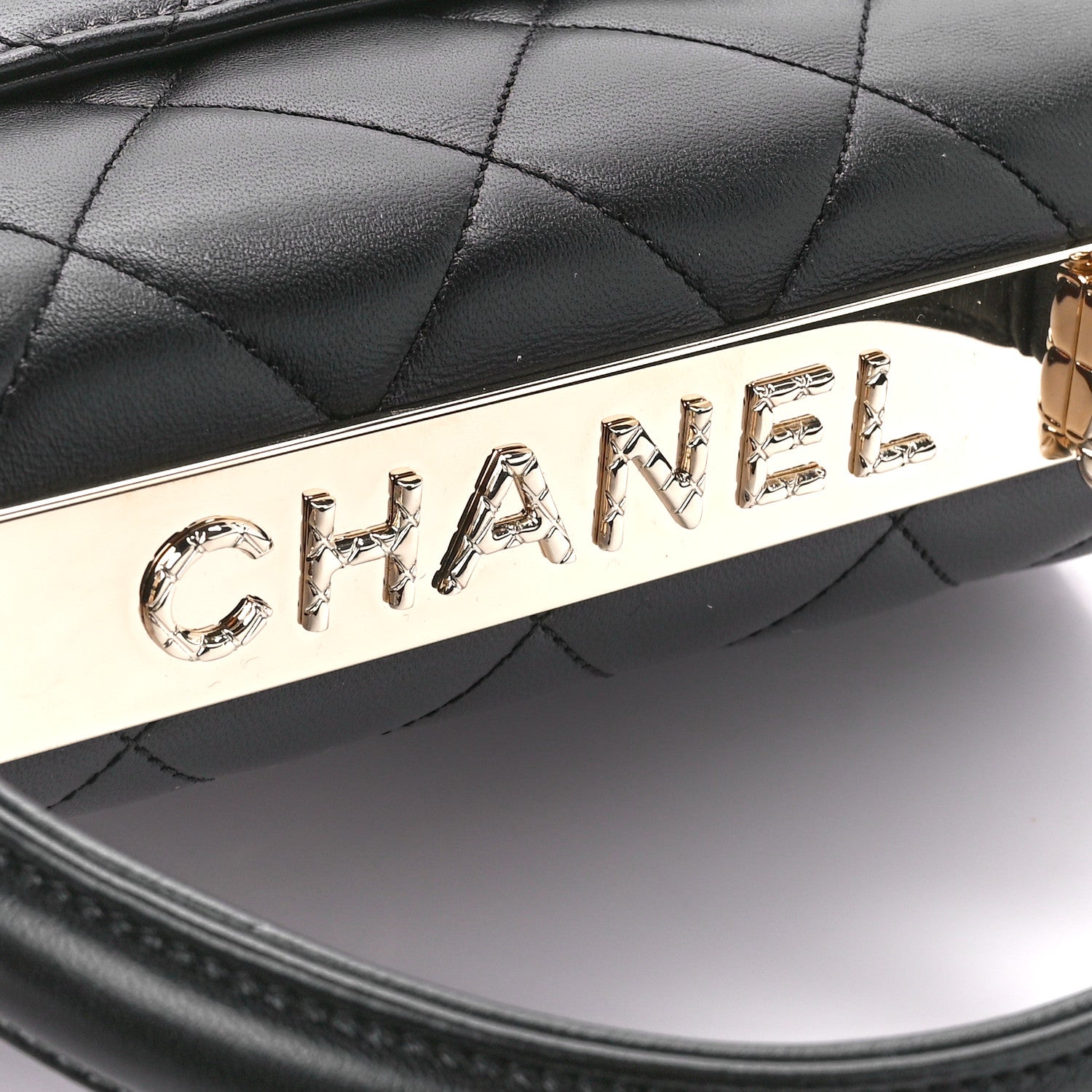 Chanel Lambskin Quilted Small Trendy CC Dual Handle Flap Bag Black 8 of 12