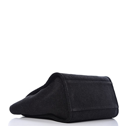 Chanel Lurex Boucle Medium Deauville Tote Black 4 of 10